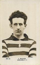 1923 Magpie Portraits of Our Leading Footballers #82 Lloyd Hagger Front